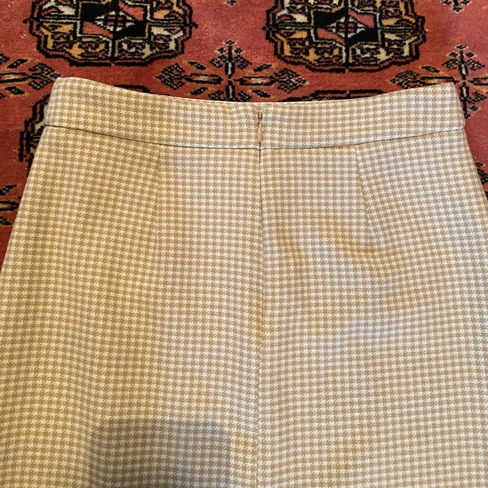 Wilfred Yellow Houndstooth Midi Skirt - Picture 7 of 7
